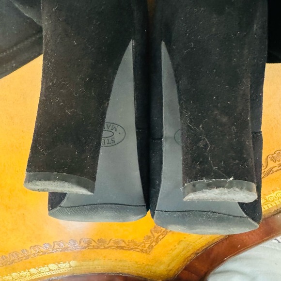 Steve Madden Gorgeous Black Suede Over the Knee Stunning Vegan Boots Size 8 - Picture 10 of 12